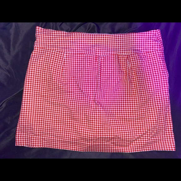 Pink and White Plaid Skort - Picture 1 of 3
